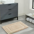 thumbnail image 5 of Jean Pierre New York Sophie Border 100% Cotton Bath Mat - Non-Slip Bath Rug - Ivory - 17" x 24", 5 of 8