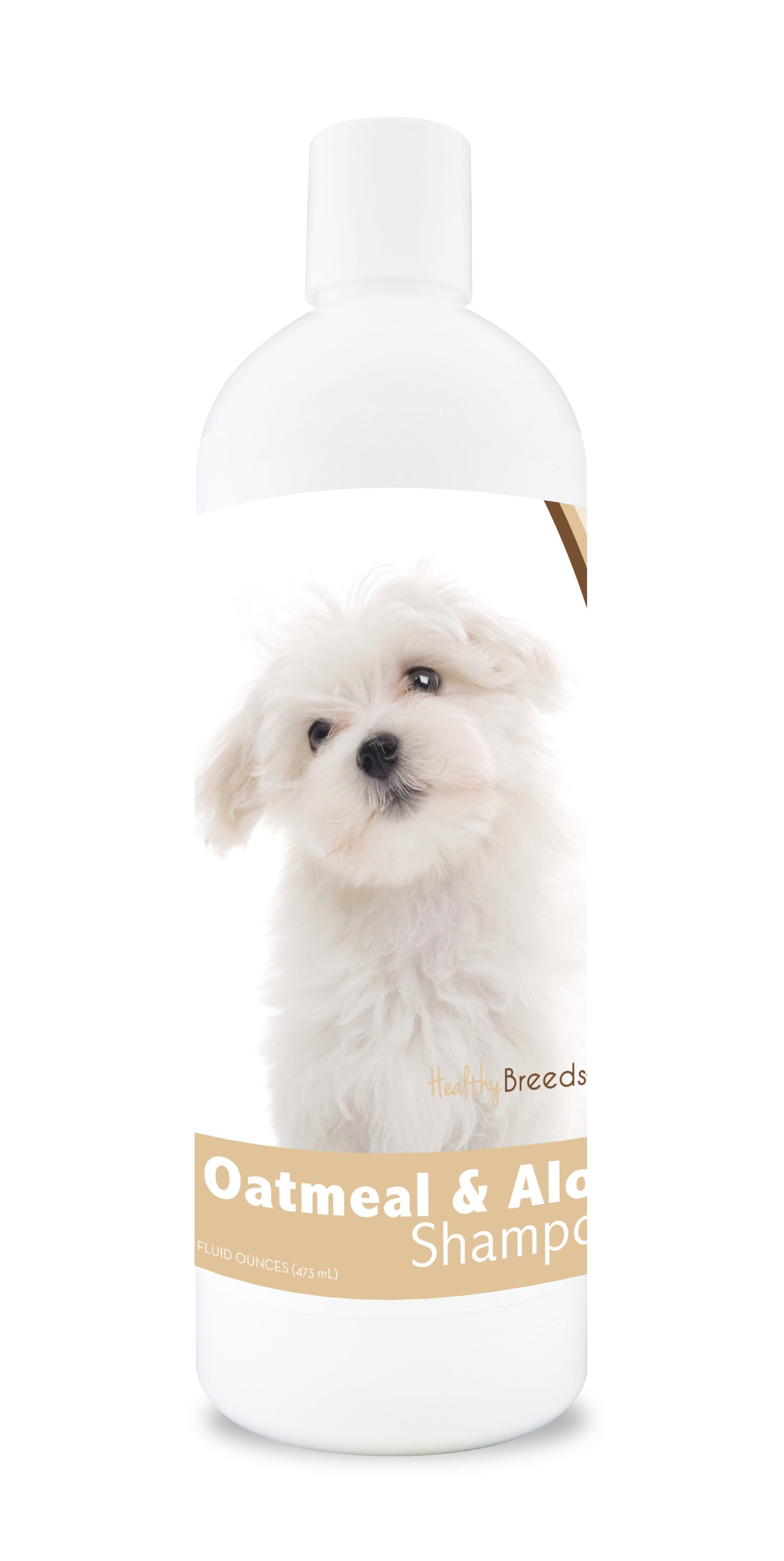 Healthy Breeds Maltese Oatmeal Dog Shampoo with Aloe 16 oz