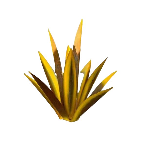 Youkk Metal Agave Plants For Outdoor Yard Rustic Blue Tequila Sculpture For Home Decor Long-lasting Plants gold
