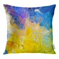 thumbnail image 1 of BOSDECO Digital Abstract Pattern Modern Futuristic Contemporary Painting Wall Oil on Pillow Case Pillow Cover 16x16 inch, 1 of 1