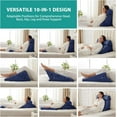 thumbnail image 3 of Wedge Pillow Headboard Orthopedic Bed Wedge Pillows Set for After Surgery Adjustable Pillow Wedge for Acid Reflux&Back Pain Relief Sleeping Back Pillow for Bed Sitting Up Wh, 3 of 7