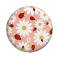 thumbnail image 2 of Gaeub Daisy and Ladybug 14-17in Tire Cover, Spare Tire Cover, for Camper Caravan, Trailer, Car, Truck, SUV, Jeep - 14 inch, 2 of 9
