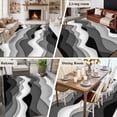 thumbnail image 5 of 8'x10' Area Rugs, Grey Ombre Indoor Outdoor Area Rug for Living Room Bedroom, Modern Geometric Moire Abstract Art Washable Bathroom Rugs Kitchen Floor Carpet Mats Home Decor Aesthetic, 5 of 8