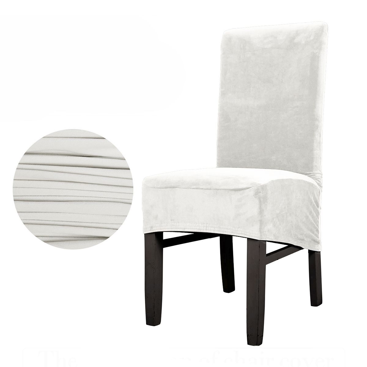 Kadell Stretch Velvet XL Size Dining Chair Cover Seat ...