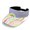 Rainbow Zebra Stripe, variant on Rainbow Zebra Stripe Sports Visor for Men, Polyester Fabric Empty Top Design Lightweight Sun Visor Cap for Jogging Picnics Outdoor Rides