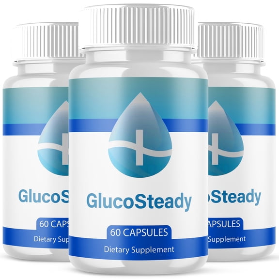 GlucoSteady Blood Balance Support Pills Advanced Formula Vitamin Supplement Gluco Steady 180 Capsules