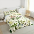 thumbnail image 3 of Manfei Colorful Rustic Flower Bedding Comforter Set,Natural Botanical Theme Twin Comforter Sets,Green Beige Bedding Set For Children,Microfiber Bedroom Decor Reversible,2pcs, 3 of 8