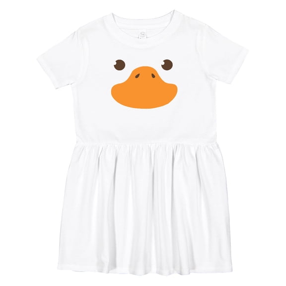 Inktastic Cute Baby Duck Face Girls Toddler Dress