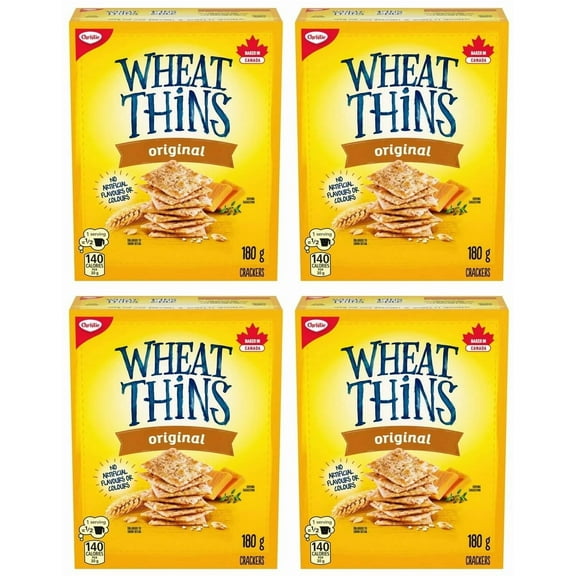 Wheat Thins Original Crackers, 180g (4 Pack)