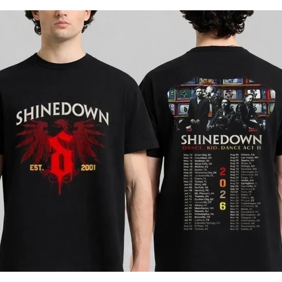 Shinedown Dance Kid Dance ACT II Tour 2026 T-Shirt