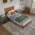 thumbnail image 3 of AFI Charlotte Twin XL Solid Wood Low Profile Platform Bed, Light Toffee, 3 of 11