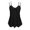 Black, variant on Xijirk Women V Neck Double Spaghetti Strap Tank Top Eyelet Embroidery Curved Camisole for Daily Casual Wear,Green,XXL