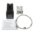 thumbnail image 2 of REX-C100FK02-V*AN Intelligent Temperature Controller SSR Output + SSR-40 DA + K Probe Thermocouple + Heatsink, 2 of 7