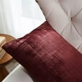 thumbnail image 2 of Home Soft Things Textured Velvet 2 Piece Pillow Shell Set - Ruby Wine - 14" x 26", 2 of 5