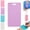 Purple#004, variant on Erasable Badge Sticky Notes for Nurses Doctors, Reusable Silicone Vertical Badge Buddy,Reusable Silicone Notepad Write with Ballpoint Pen, Wipe with Alcohol(White)
