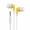Yellow, variant on LQXZWJY Wired Earbuds,【Ultra Clear Calls & no Noise】 Headphones Earbuds Wired 3.5mm, in-Ear Earphones with Mic,【1 Pack】