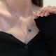 thumbnail image 2 of Sensación emocional sensible decoloración amor colgante collar de acero inoxidable con cuentas collar de cadena regalo joyería nueva moda Dengxun unisex, 2 of 2