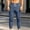 Blue, variant on Men's Drawstring Waist Corduroy Jogger Pants with Vertical Lines Loose Retro Cut Trousers, Classic Fit for Street Looks Daily Outings Khaki L