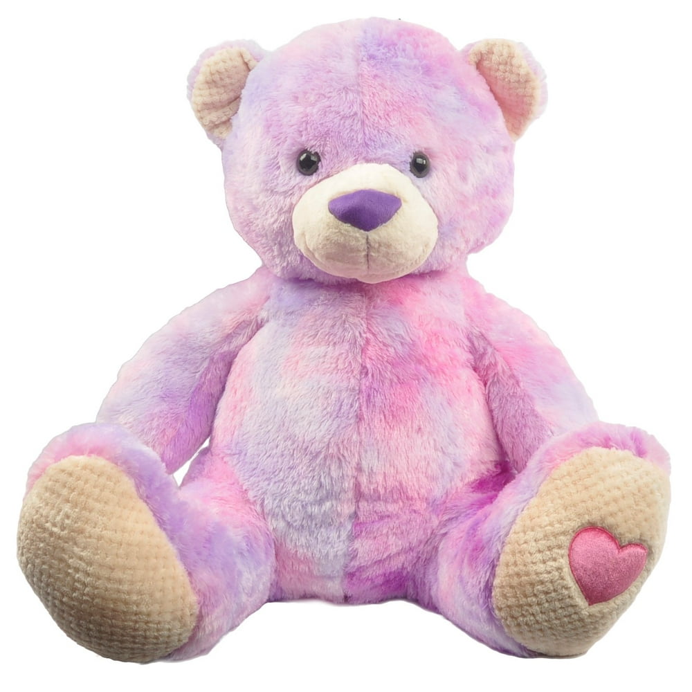 Sitting Tie Dye Pink Bear 30" Plush Stuffed Animal