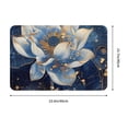 thumbnail image 3 of Fotbe Extra Durable Door Mat - Dirt Trapping Outdoor Welcome Mats - Non-Slip Outdoor Door Mats - Low Profile Front Door Mat - Indoor (16" x 24", Blue Golden Dream Lotus ), 3 of 8