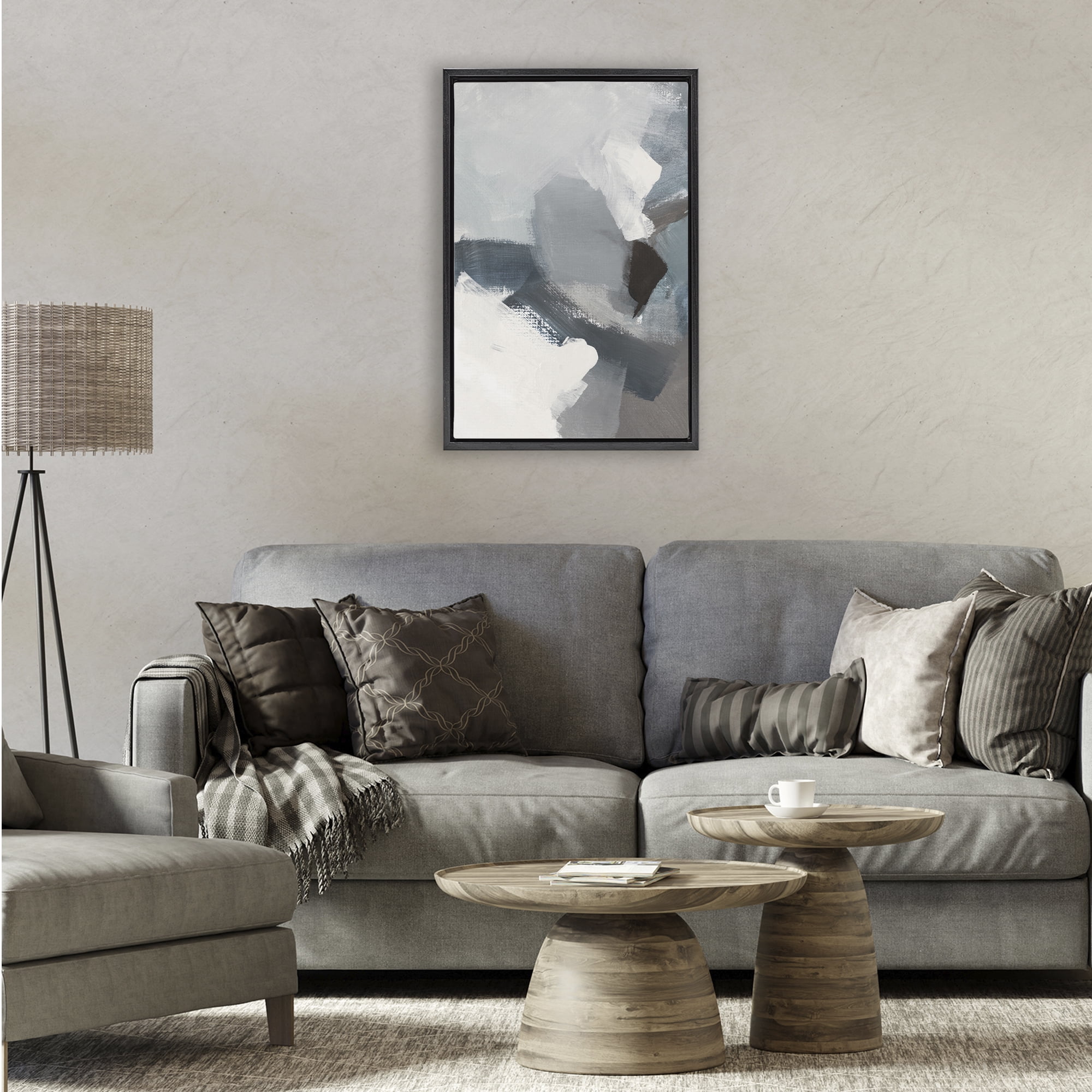 Stupell Industries Peace In The Storm Black Framed Floater Canvas Wall Art, design by Lanie Loreth