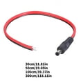 thumbnail image 5 of DC5521 Male Power Pigtail Cable 14AWG 5.5x2.1mm Bare Wire for CCTV LED Strips, 5 of 12