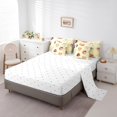 thumbnail image 3 of Erosebridal Ensemble de Literie pour Enfants Coccinelle Dessin Animé 7 Pcs Taille Simple, Coccinelles Rouges Roses Lit en Sac pour Garçons Filles Adolescents, Ensemble de Draps Imprimé Libellule Mignonne avec Couette, Ensembles de Lit Floraux Esthétiques, 3 of 5