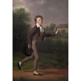 thumbnail image 2 of Jens Juel 11x14 Black Ornate Wood Framed Double Matted Museum Art Print Titled: A Running Boy. Marcus Holst Von Schmidten (1802), 2 of 5