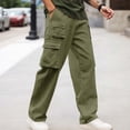 thumbnail image 2 of Men's Summer Thin Embroidery Wide Leg Casual Pants Traditional Tang Suit Large Size Loose Nine Trousers, 2 of 9