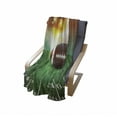 thumbnail image 4 of Sports Soft Flannel Fleece Throw Blanket, American Football Ball Warm Properties on Grass Turf Field Team Art Graphic, Cozy Plush for Indoor and Outdoor Use, 50" x 60", Brown Green, by Ambesonne, 4 of 6