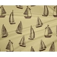 thumbnail image 4 of oneOone Polyester Lycra Yellow Fabric Yacht Nautical Diy Clothing Quilting Fabric Print Fabric By Yard 56 Inch Wide, 4 of 4