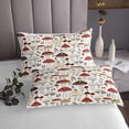 thumbnail image 3 of Erosebridal Hippie Mushroom Coverlet Set Twin, Botanical Plants Bedding Set 2pcs, 3 of 5