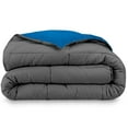 thumbnail image 3 of Bare Home Goose Down Alternative Reversible Comforter, Twin/Twin XL, Gray/Medium Blue, 3 of 7