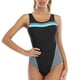 thumbnail image 2 of Traje de baño deportivo para mujer Traje de baño sin espalda cómodo con bloqueo de color conservador OAVQHLG3B Store lin121212, 2 of 4