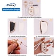 thumbnail image 4 of Key Fob Cover Compatible with Fit for BMW 1 3 5 7 Series 530 F48 X1 X2 X3 X4 X5 X6 Classic Bling Key Case Protection Shell with Keychain Case Holder Protector,1,white, 4 of 6