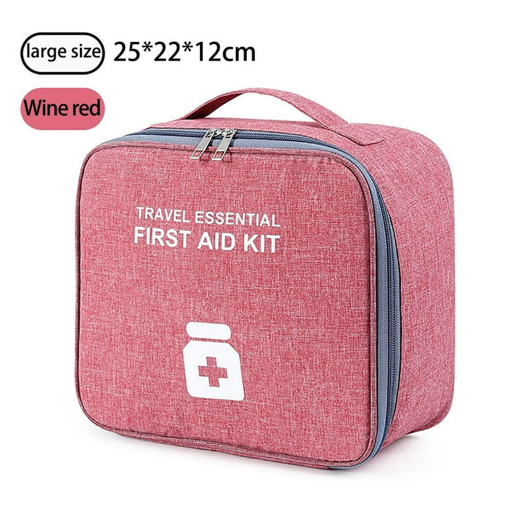 XMMSWDLA First Aid Bag First Aid Kit Empty Medical Storage Bag Red