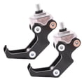 thumbnail image 3 of 2Pcs Scooter Front Sturdy Metal Hook Hanging Helmet Riding Bag Grip Storage Rack 2Pcs Silver, 3 of 9