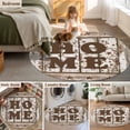 thumbnail image 5 of Small Round Rug 3Ft Washable Non-Slip, Retro Farmhouse Circle Area Rugs for Living Room Bedroom, Country Star Berries Text Wooden Grain Indoor Floor Mats Carpet Runner for Home Decor, 5 of 8