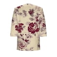 thumbnail image 7 of HOMBOM Kimonos for Women Lightweight Beach Cardigan Dusters Soft Floral 3/4 Sleeve Young Womens Cover Ups Resort, 7 of 7