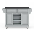 thumbnail image 3 of Kitchen Cart in Ultimate Grey with Black Granite Top, 3 of 6