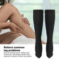thumbnail image 4 of 1 Paire 15-20 mmHg à Bout Fermé avec Fermeture Éclair, Bas de Compression pour Femmes, Bas de Compression Jusqu'au Genou, 4 of 7