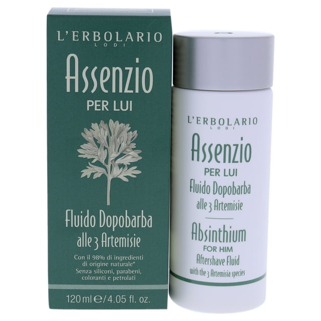 LErbolario Fluido para después del afeitado Absinthium After Shave Fluido 4.05 oz LErbolario LErbolario Fluido para después del afeitado 4.05 oz