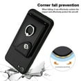 thumbnail image 3 of Allytech Wallet Case for Apple iPhone SE 2022/2020 3rd/2nd Gen/iPhone 7 8 with Ring Holder Stand, Vintage Premium PU Leather 8 Cards Slots Shockproof Bumper Anti-Scratch Magnetic Closure Case, Black, 3 of 6