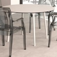 thumbnail image 4 of Luxury Commercial Living 47.5" White Patio Outdoor Round Dining Table, 4 of 9