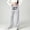 Grey, variant on Girls Sweatpants Letter Graphic Print Elastic Waist Running Jogger Slacks Adjustable Drawstring Waist Sporty Kids Casual Trousers