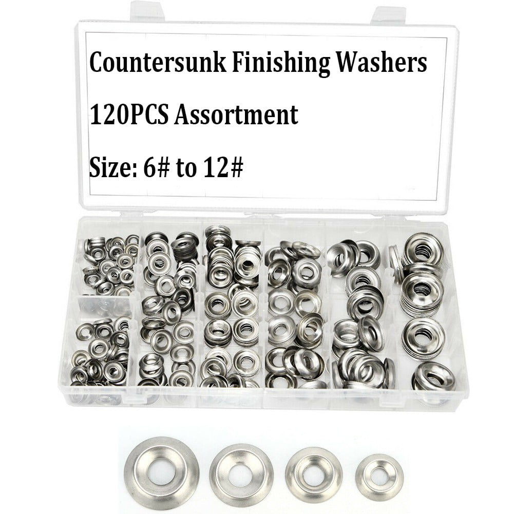 Countersunk Finishing Washer Nickel Plated 3/8" Cup Washer 