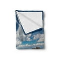 thumbnail image 2 of Venezuela Soft Flannel Fleece Throw Blanket, View from the Plateau of Roraima on the Gran Sabana, Cozy Plush for Indoor and Outdoor Use, 50" x 70", Dark Sky Blue Multicolor, by Ambesonne, 2 of 5