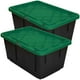 thumbnail image 1 of Caja de Plástico VentDepot BoxUpGreen 2Pzas 102 Lt 77x52x38cm Apilable Polietileno Negro/Verde, 1 of 1