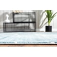 thumbnail image 7 of Abani Azure Collection Area Rug Mid Century Modern Bedroom Living Room Decor Floor Rug 8 x 10 Blue Cream, 7 of 7