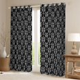 thumbnail image 2 of Feelyou Damask Blackout Curtains Set of 2 (52x84 Each), Black Dragonfly Window Curtains, 2 of 6